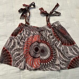 V de Vinster crop top - print